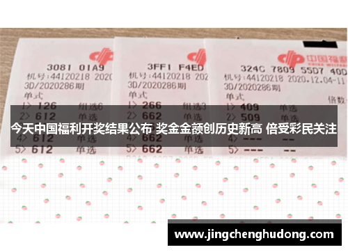 今天中国福利开奖结果公布 奖金金额创历史新高 倍受彩民关注
