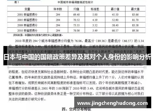 日本与中国的国籍政策差异及其对个人身份的影响分析